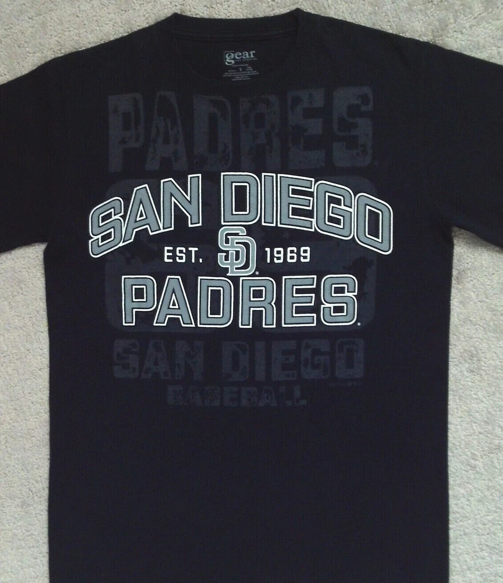 San Diego Padres Gear T Shirt _ Size Small _ Color: Navy Blue