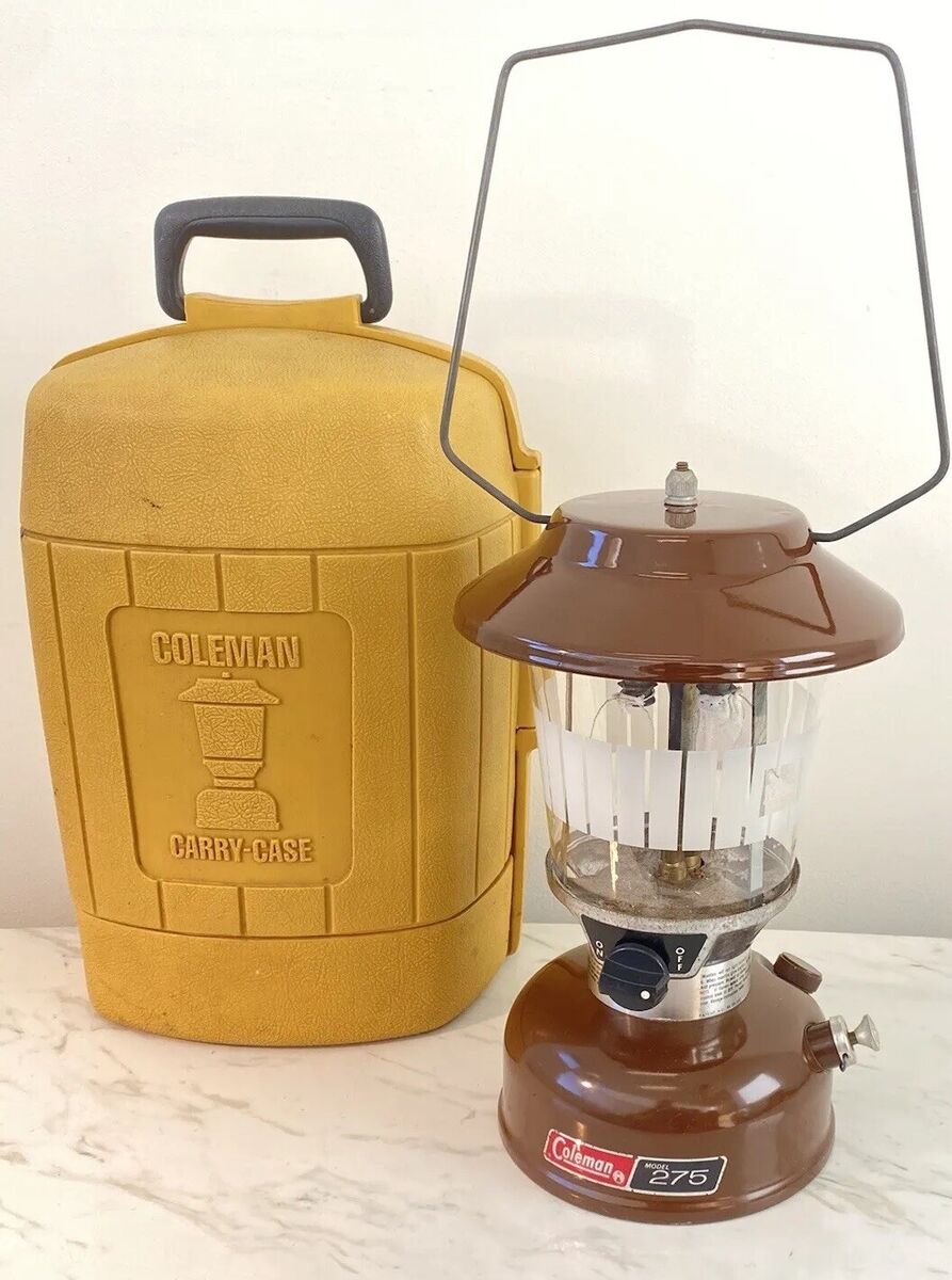 Vintage Coleman 275 9 '79 Brown Lantern w/ Picket Fence Vintage Coleman 275 9 '79 Brown Lantern w/ Picket Fence