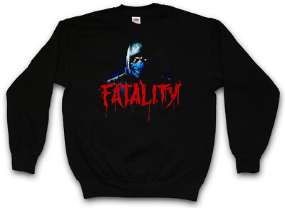 VINTAGE SUB-ZERO FATALITY SWEATSHIRT PULLOVER Scorpion MK Raiden Mortal Kombat