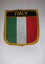 Beautiful Italy SHIELD FLAG EMBROIDERED PATCH...