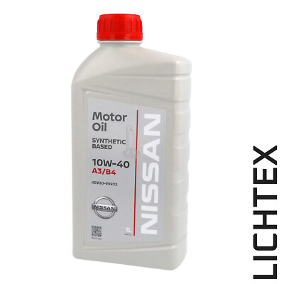 Genuine Nissan 10W-40 Engine Oil Automotive Syntetic Based A3/B4 1 Litre
