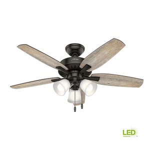 Hunter Oak For 48 In Ceiling Fan Led Indoor Barn Wood Noble