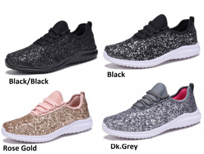 women's sequin tennis shoes