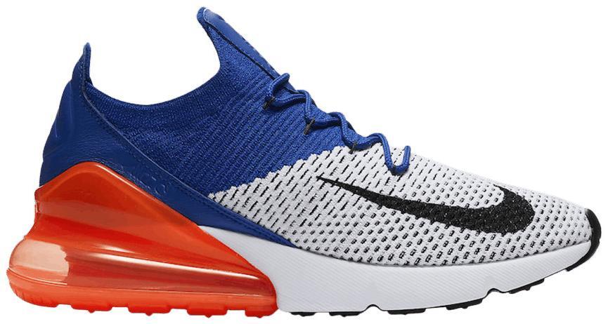Nike Air Max 270 Flyknit Blue/Neon/Pink for Sale | Authenticity