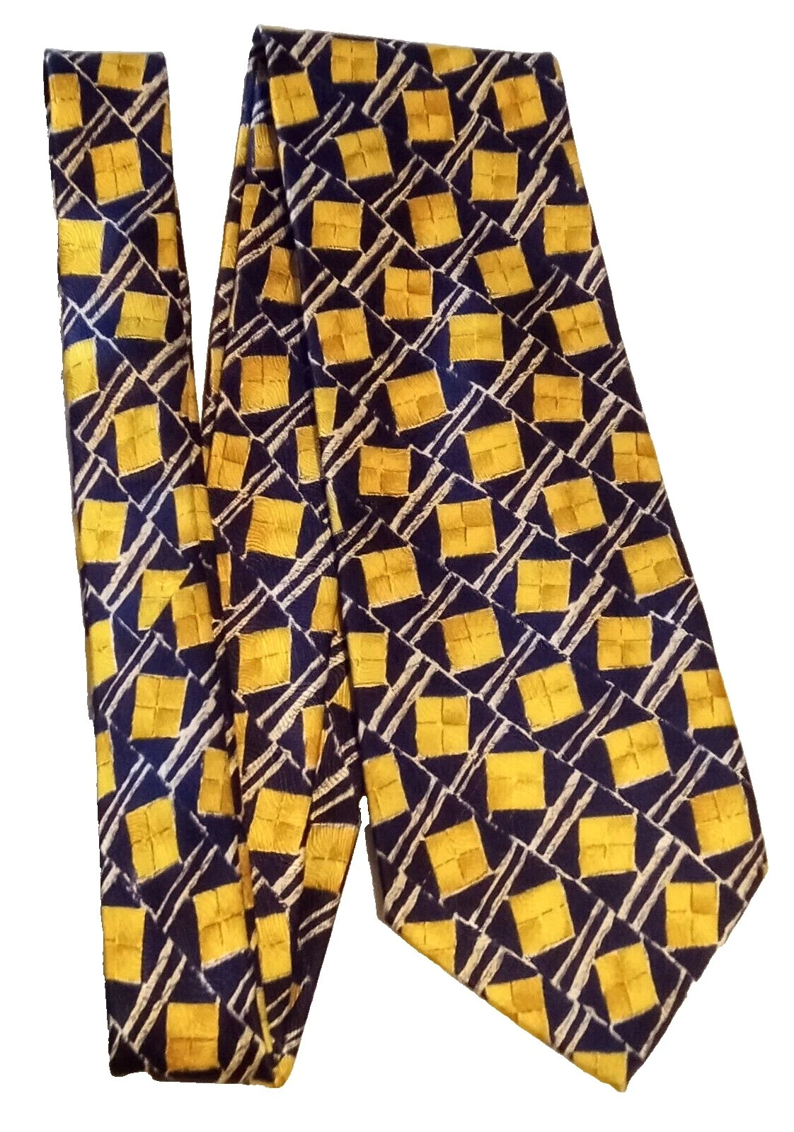 Corbatas para hombre geométrico Emanuel Ungaro