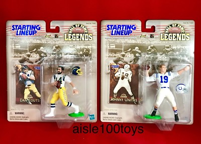 Starting Lineup NFL Legends Dan Fouts & Johnny Unitas Internet Exclusive Set SLU