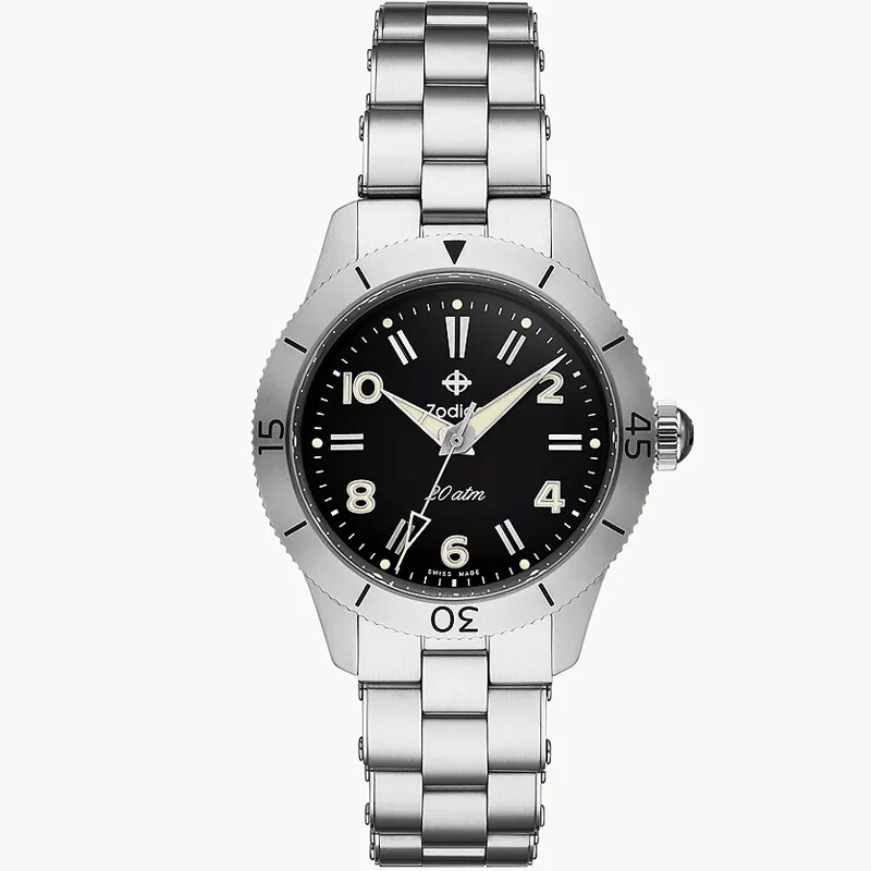 New Zodiac Ref 691 Mechanical 36mm Steel Men's Watch ZO0001 | eBay