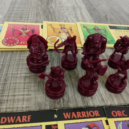 Tower Of The Wizard King Board Game REPLACEMENT FIGURES & STAT CARDS - Picture 2 of 8