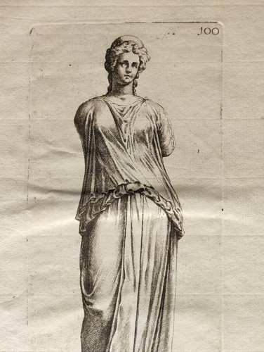 Statua di Donna, Signorum Veterum Icones, Salviati, de Bisschop, Stampa 1670 - Picture 2 of 5