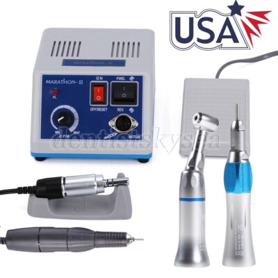 Dental Lab Marathon Electric Micromotor Handpiece/Contra Angle/Straight 35K RPM