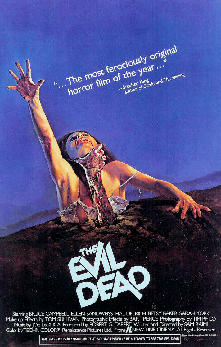 The Evil Dead Poster 11x17 Sam Raimi Ash Williams Bruce Campbell
