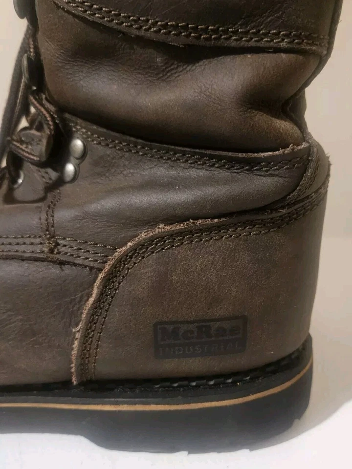 Botas de seguridad McRae Industrial MR88144 de cuero marrón para hombre 14W ¡DESCONTINUADAS! Foto 3 de 4