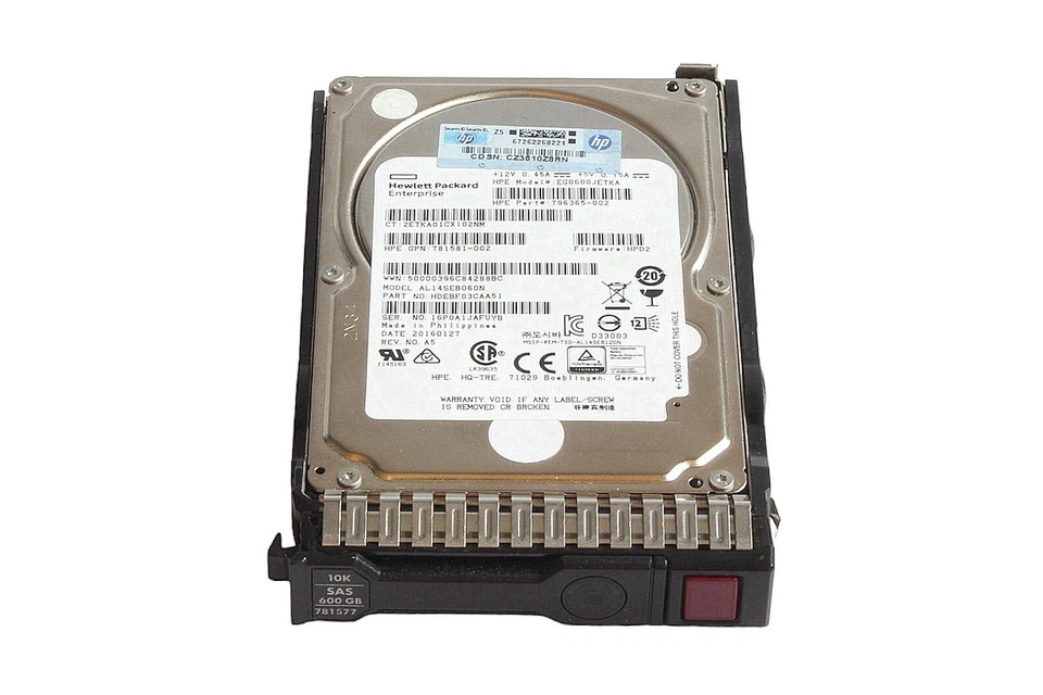 HP EG0600JETKA 10k HDD SAS Festplatte 2.5" 600GB /  781577 / 796365-002