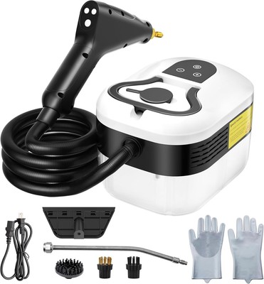 Dampfreiniger, 2500W 4,5BAR Tragbarer Dampfreiniger Handgerät 6 Geschwindigkeiten, 1,2L Hoch