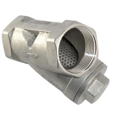 1" 1 inch NPT Female Y Strainer Mesh Filter check Valve Stainless Steel 316