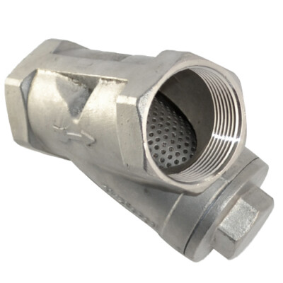1'' 1 inch NPT Female Y Strainer Mesh Filter check Valve Stainless Steel 316