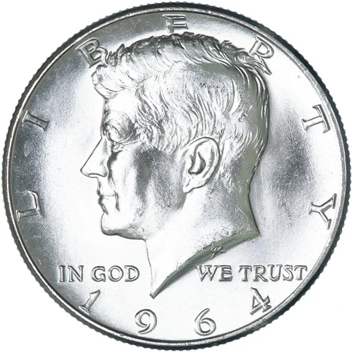 1964 Kennedy Half Dollar 90% Silver Gem BU US Coin