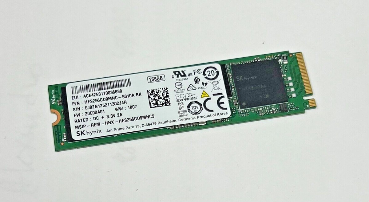 HYNIX HFS256GD9MNC5 - 5310A BK, 256GB SSD M.2 NVMe PCIe
