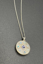 Brighton Halo Rays Petite Pendant Reversible Necklace 16-18"