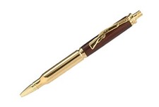 5 Pack, 24KGold, Bullet Click Pen w/Rifle Cli...