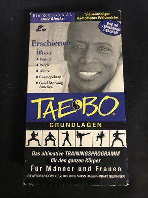 Billy Blanks - TAE BO - Grundlagen - VHS Video Kassette Zustand Gut @801