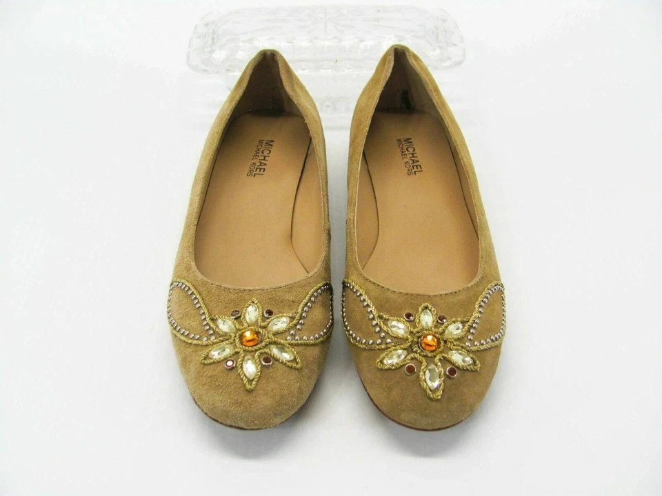 Zapatos Michael Kors Mujer Talla 8.5M Marrón Ballet Planos Usados qp Foto 4 de 4
