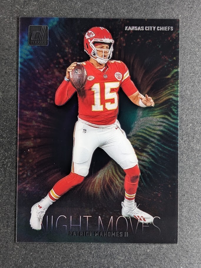 2023 Panini Clearly Donruss PATRICK MAHOMES II Night Moves 14 Kansas City Chiefs