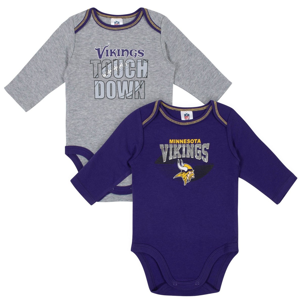 Minnesota Vikings Baby Onesie Bodysuit Pk Gerber NFL Newborn