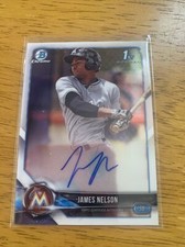 2018 Bowman Chrome Prospect Auto James Nelson