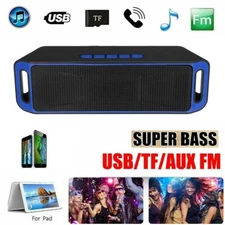 LOUD Bluetooth Speaker Wireless Outdoor Stereo Bass USB/TF/FM Radio