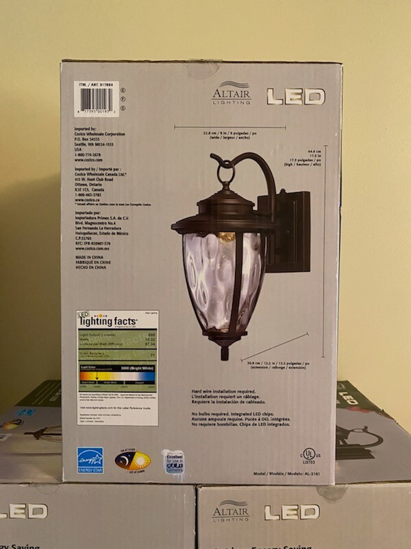 Altair Energy Saving LED Lantern Bronze Finish, NEW 8 Avaliable, AL