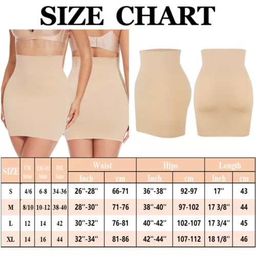 Women's Full Slip Dress Strapless Tummy Firm Control Body Shaper Slim Shapewear - Picture 32 of 33