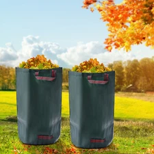 2 Pack 120L Garden Leaf Bags Reusable Garden Waste Bags Heavy Duty W/ 4 Handles