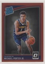 2018-19 Panini Donruss Optic Rated Rookie Red Prizm 92/99 Michael Porter Jr 2x0