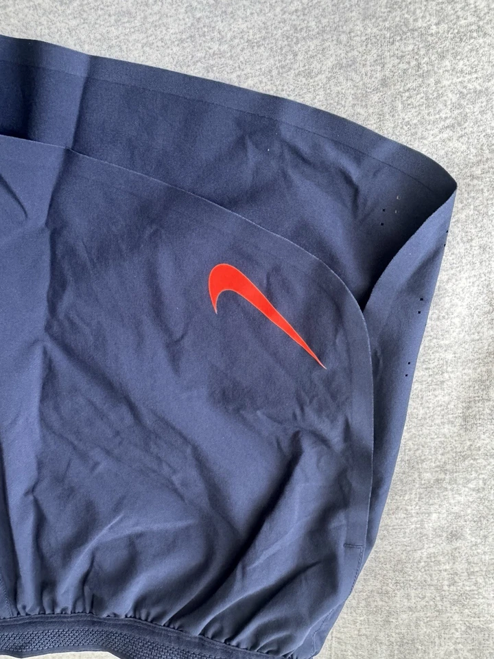 Nike Aeroswift ADV 4" Running Shorts Navy Blue Men's Medium FN3352 451 RARE - Image 2 of 4