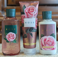 BRAND NEW Bath and Body Works Rose Body Wash, Body Cream and Body Lotion