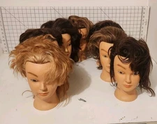 Lot of 7 Various Hair Mannequin Heads Marianna Miss Kim 14101