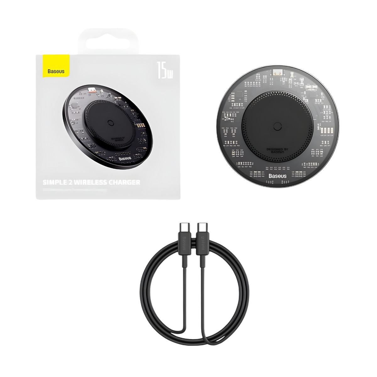 Chargeur à induction sans fil Baseus 15W à induction rapide Qi