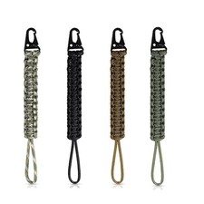 XZJMY 4 Pcs Paracord Keychain,Tactical Lanyard,Heavy Duty Braided Paracord La...