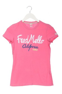 FRED MELLO Print-Shirt Damen Shirt Gr. DE 36 pink Casual-Look