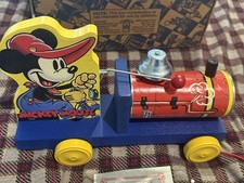 Classic Limited Edit Mickey Mouse Choo Choo Train 2003 Fisher Price Reproduction