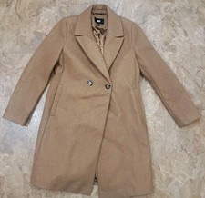 DKNY Ladies Fashion Wool Coat - M - Brown