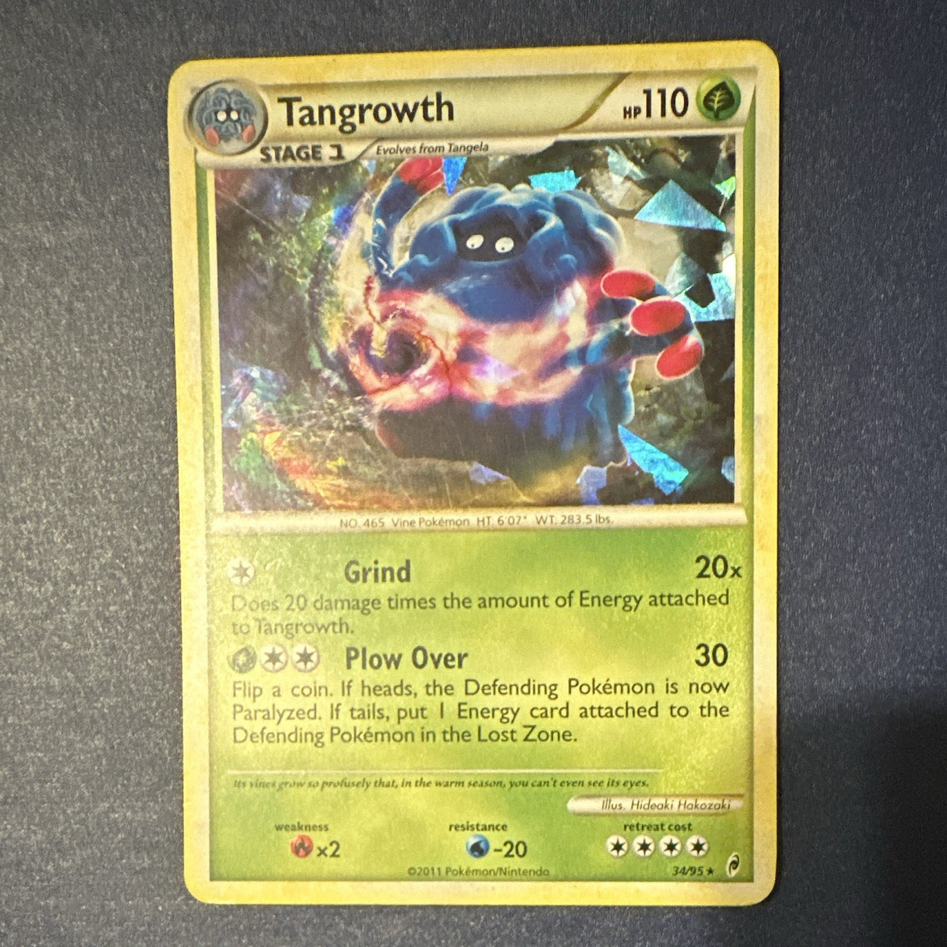 Pokemon TCG Tangrowth 34/95 Call of Legends Holo Rare Eng