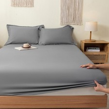 Voll Spannbettlaken Bettwäsche Single Doppel King Super King Size