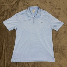 Callaway Polo Shirt Mens Size XL Blue Opti-Dri Fit Golf Short Sleeve