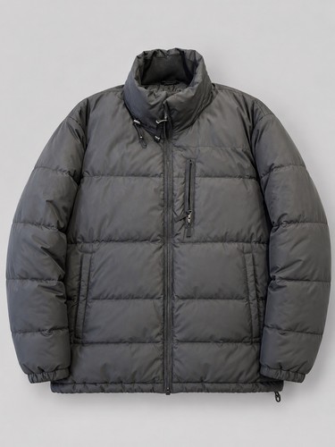 Free Country Men’s Black Puffer Jacket, Band Collar, Zip, Down Insulated, L - Picture 5 of 10