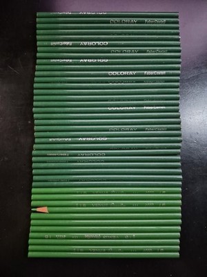 40 Count of COLORAY Faber-Castell and Venus Paradise 114 Green Color Pencils