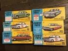corgi toys diecast reissue set, Buick, Oldsmobile, Chevrolet, Bently, Ambulance