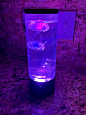 12" RGB Jellyfish Mood Lamp Black, West Arrow, Ocean Theme, USB or AA Battery
