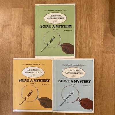 Lot of 3 J.P. Landers Master Detective Solve A Mystery Books by Marian Lee